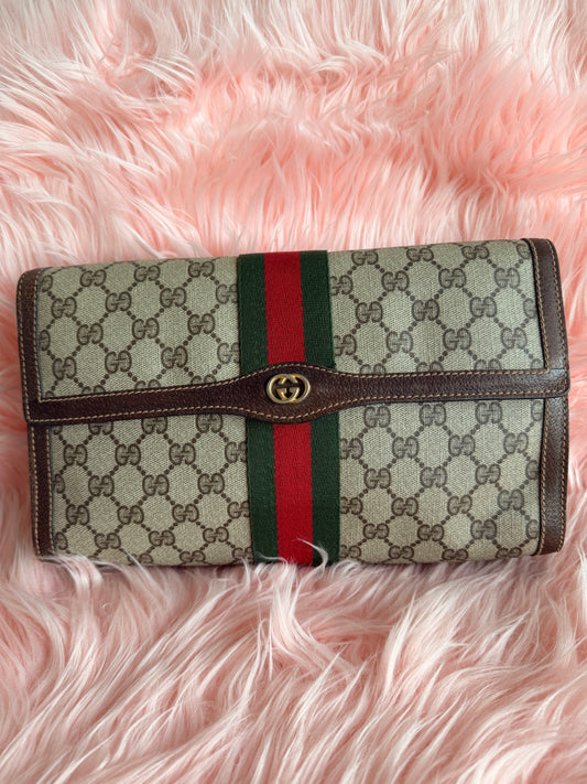 Gucci brown clutch