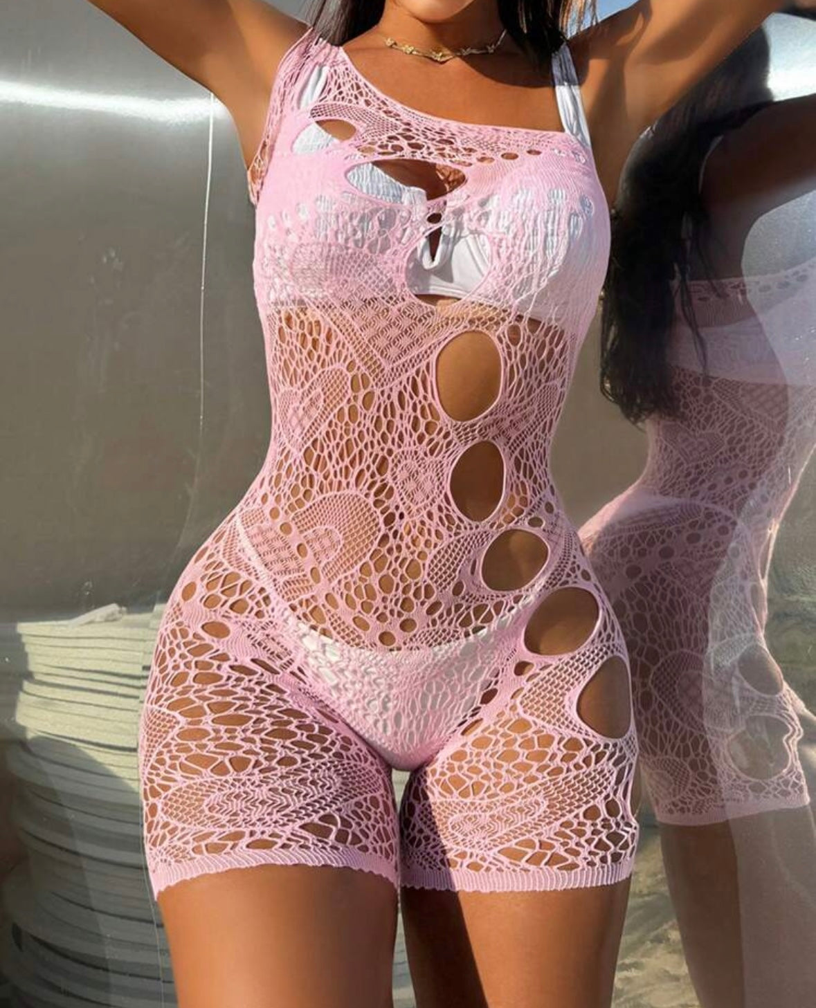 Neckline Sexy Romper Lingerie