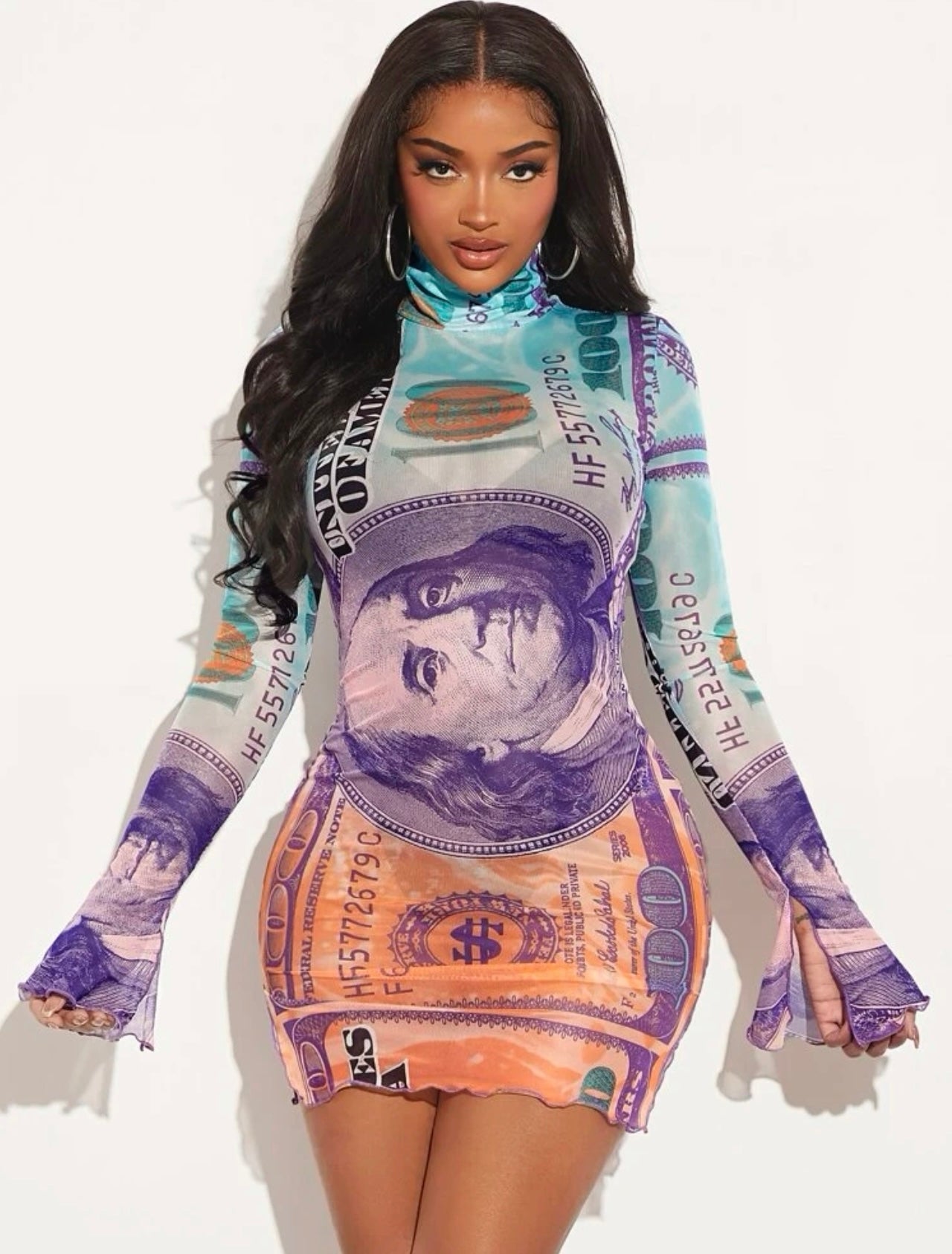 “Keep it 100 mesh dress”