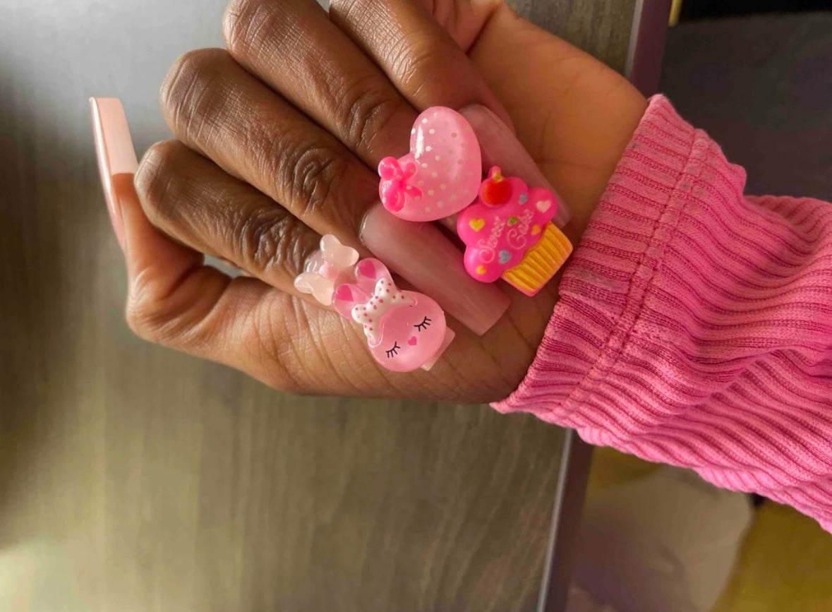 “Ice candy” press on nails