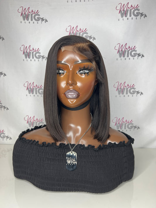 5x5 Side part custom made bob wig