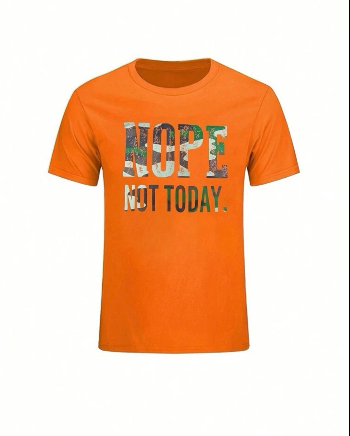 Slogan Graphic Round Neck Tee