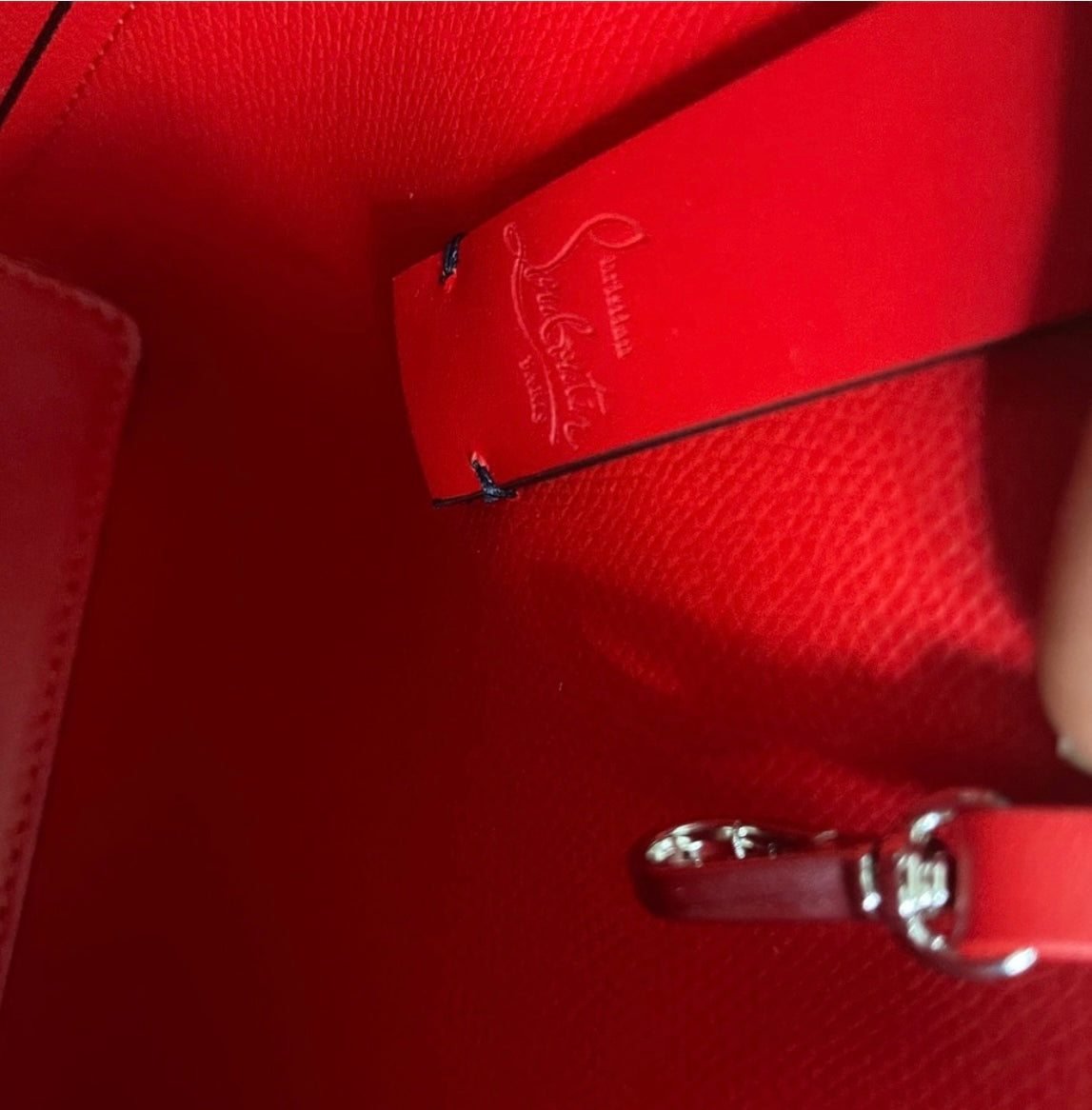Christian louboutin cabana mini leather tote bag