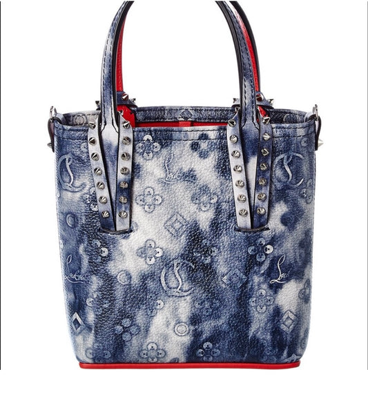 Christian louboutin cabana mini leather tote bag